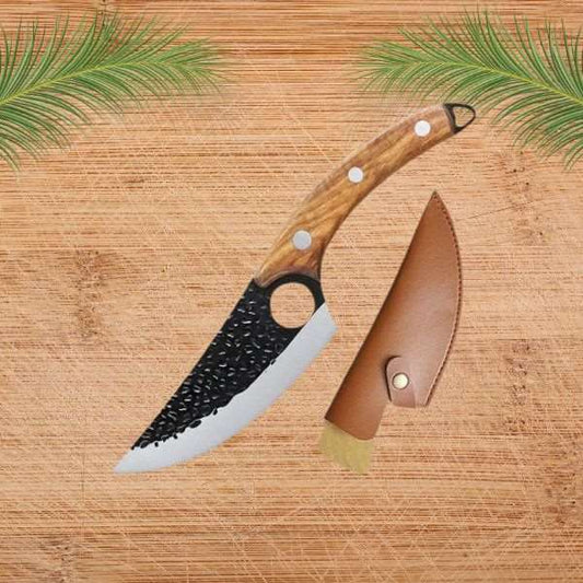 couteau de cuisine avec son manche en bois
