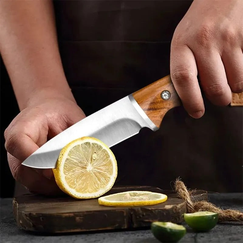couteau de cuisine tranche de citron 